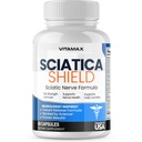 Sciatic Nerve Health Support Supplement – 10x Fórmula Alpha Ácido Lipóico Ácido Fólico, Açafrão, Glucosamina, HSH, Complexo de Vitamina B - Made in USA – 60ct