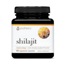 Youtheory Shilajit - 500 mg Shilajit Cápsulas - Suplemento de Energia - Shilajit Suporta resistência e resistência - Puro Himalayan Shilajit - Glúten, Dairy & Soy Grátis - 60 Cápsulas Vegetarianas