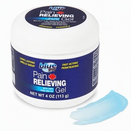 Gel de alívio de dor Goo azul – alívio para dor nas costas, pescoço, músculo e articulações, resfriamento rápido e alívio calmante com óleo 100% puro emu, 4 oz (1 embalagem)