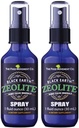Zeólita da Terra Negra com Ácidos Húmicos Fulvicos, Minerais Trace, para Adultos e Crianças Suporta Saúde Gut, Suporte Imune, Digestão e Eliminação e Mais 1oz Liquid Pump Spray Supplement (2 Pack)