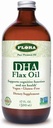 Flora DHA Flax Oil - Suporta Saúde do Cérebro - Contém Vegan Omega-3-6-9, Gluten-Free, Kosher & Non-GMO - Manter frio - Garrafa de vidro - 17 fl. oz.