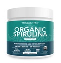 Pó de espirulina orgânica – Feito com Parry® Spirulina, Conhecido por Pureza Superior e Densidade Nutriente – Agricultura Vegan – Não irradiado – Blue-Green Algae Superfood Supplement – 75 Servings – 8 onças