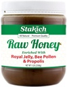 Stakich Royal Jelly, Pólen de Abelha, Própolis Enriquecido Mel - puro, não processado, não aquecido - 5 Libras (80 Onça)