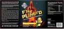 'Merica Labz F'N Pump'D Estimulante Livre, Óxido Nítrico, Dose Total, Pump PreWorkout Powder (20 Servings) (Upside Down Pineapple)