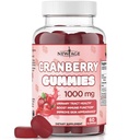 NOVA IDADE Cranberry Gummies Urinary Tract Health Gummies 1000mg - Suporta Bexiga, Rim, UTI - Vegetariano (Cranberry 60 Gummies)
