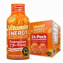 Vitamina Energia Imune+ Força extra Energia Shot Laranja Burst 24 Pack, 260mg Cafeína Natural, B-Vitaminas, Citicolina, Chá Verde, Imunidade e Foco Suporte, Açúcar Zero, Sem glúten 1,93 fl oz