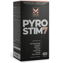 Pyro Stim 7 Metabolismo Impulsionador perda de gordura Suporte Energia Boost - Once-A-Day Termogênico com Tecrine para Foco, Controle de apetite, Tonificação muscular e Controle de humor (60 Cápsulas)