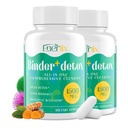 15-in-1 Detox Binder, Carvão ativado, Zeolite & Bentonite Clay, chlorela, 1500 MG Detox Suplemento Absorvente Máximo, Gut de fígado Digestive Detox Cleanse, 180 Cápsulas Vegan