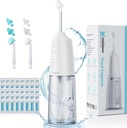 Sistema de Irrigação nasal Portable Nasal Rinse máquina sem fio para Sinus Allergy Relief Nasal Care - Electric Neti Pot para Irrigação nasal - Sinus Rinse Kit com 6 bicos 40 pacotes de sal