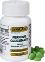 Gluconato ferroso de GeriCare 240mg 100 comprimidos Cada (Pacote de 6)