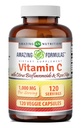 Fórmulas surpreendentes Vitamina C (Ácido Ascórbico) 1000 Mg com Rose HIPS & Citrus Bioflavonoids □ Veggie Capsules Supplement □ Não-GMO □ Gluten Free □ Made in USA (120 Count)