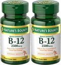 Naturezas Bounty Vitamina B-12, rápida dissolução, 2500 mcg, Natural Cherry Flavor 75 ct (2 pacote)