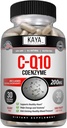 Kaya Naturals - CoQ10 Power Suplemento antioxidante - Aids na saúde do coração e função imune - Restaura a produção de celular diário e energia - 30 Cápsulas Veggie Co-Q10