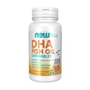 Now Foods Supplements, DHA Kids 100 mg, Suporta Saúde do Cérebro*, Fruit Flavor, 60 mastigáveis Softgels, embalagem pode variar