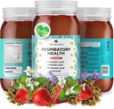 TrueSeaMoss Pro-Line Gel - Saúde respiratória - 5+ Sabores - Gel de frutas com Musgo Mar Premium & Potássio - Vegan-Amigo - Vitamina & Suplemento rico mineral - Made in USA (Strawberry, Pack of 1)