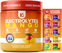 Keppi Keto Hydration Electrolytes - Mango - Pó de Eletrolítico sem Açúcar - Sips Like Sunshine - Keto Electrolytes Powder - Electrolytes Sugar Free - Pó de Eletrolítico
