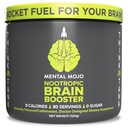 Nootropic Brain Booster (30 Servings) Nootropic Drink Mix & Brain Supplement - Suporta energia, foco e memória - zero calorias, açúcar grátis - Kiwi Strawberry