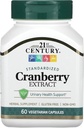 Extrato de Cranberry do século 21, padronizado, 60 Cápsulas Vegetarianas
