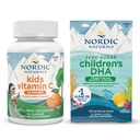 Nordic Naturals Starter Pack - Mastigar pastilhas de vitamina C para crianças DHA Veg