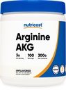 Nutricost Arginina AKG pó 300 Grams (AAKG) - 3G por serviço & 100 Serventes - Puro Arginina Alpha Ketoglutarato