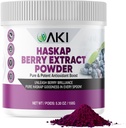 AKI Haskap Berry Extract Powder - Rico em Antioxidantes, Vitamina-C & Polifenóis - Extraído de Berries Secados Qualidade - Sem Adicionados sabores artificiais & Coloração - Boosts Nível de Energia (5.30Oz/150g)
