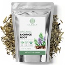 Elanen Naturals Organic Licorice Root 1 lb. (16 oz.), USDA Certified Organic Licorice Root Tea, Licorice Bulk Chopped, Alcaçuz, Raiz de Regaliz Licerce, Glycyrrhiza glabra, Cut & Sifted