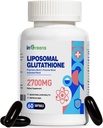 2700 MG Suplemento Lipossômico Glutationa, Absorção Máxima, Forma Ativa L Glutationa redutase (GSH), com Ácido Hialurônico, Resveratrol, Antioxidante Poderoso, Envelhecimento em Saúde, 60 Softgels