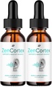 ZenCortex Tinnitus Ear Drops - ZenCortex 24, Zen Cortex Liquid Drops, ZenCortex Reviews, ZenCortex Drops para alívio do ouvido (2 Pacote - 2 Mês de Fornecimento)
