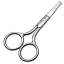 Tesouras pequenas com design de ponta redonda - Profissional Grooming para cabelo, pestanas, nariz, corte de sobrancelha, bigode - Não vai machucar a cavidade nasal