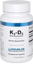 Douglas Laboratories K2-D3 com astaxantina - Apoio antioxidante para ossos, função imune e saúde vascular* - Com menaquinona-7 & D Vitamina - 30 Cápsulas vegetarianas