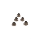 Aparelhos auditivos Domes Smoky Gray Dicas Peças de ouvido Confortáveis para Amplificador de Som BTE de ajuste aberto Kit PSAP Invisível, exceto para RIC 5mm (S * 5)