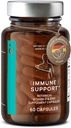 N°7 Imune Support Supplement - Immunity Boost with Echinacea - Vitamina C natural de Acerola - Zinco - Andrographis - Extrato de Sementes de Toranja - Vegan Imune System Vitaminas Complex - 60 Cápsulas