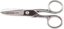 Klein Tools Tesoura G100CS, Feita nos EUA, Tesoura Eletricista com Entalhes e Lâmina Serrada, 5/1/4