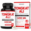 Tongkat Ali Para Homens 1200mg (200 a 1 Extract) - 120 Cápsulas - Suplemento Longjack - Suplemento Premium Tonkat-Ali - Força de suporte, unidade, desempenho atlético e massa muscular - Gluten Free & Non-GMO