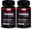 Fator de força Suplemento Yohimbine para homens, Extrato de casca de Yohimbe com Absorção Superior para melhorar o desempenho, 6mg Pills de casca de Yohimbine com ingredientes naturais chave, 30 contagem (Pacote de 2)
