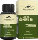 Genéricos Tribulas Gokhru-60 Gokshura Tablets 1000mg Ultra High Concentrado 60% Saponinas Melhora o Vigour Tribulus Terrestris para Homens e Mulheres (60 Tablets) (1)
