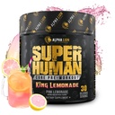 ALPHA LION Core Pre Treino com Creatina para Desempenho, Beta Alanine para Músculo, L-Citrulina para Bomba & Cafeína Tri-Fonte para Energia Mantida (30 Servings, King Limonade Flavor)