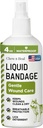 Bandagem Líquida para Cães - 4 oz Spray com Aloe - Cuidados de Feridas para Cães Incluindo Cortes, Raspas e Pontos - Respirável e Impermeável