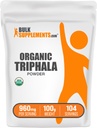 BulkSuplements.com Pó de Trifala Orgânico - pó de Haritaki, Suplemento Ayurvédico - sem glúten, 960mg por serviço, 100g (3,5 onças) (Pacote de 1)