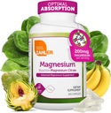 Zahler - Cápsulas de Magnésio Suplemento 200 mg (250 Count) Certificado Kosher Bioactive Magnésio Citrato para Absorção Max - Magnésio Natural Mineral para Homens e Mulheres - Melhores Suplementos de Magnésio