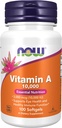 Vitamina A 10000 UI, 100 Sgels by Now Foods (Pacote de 3)