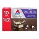 Atkins Endulge Chocolate Coco Bar, Sobremesa Favorito, Alta em Fibra, 1g de açúcar, 10 contagem
