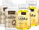 Cápsulas Zeolite Detox( 2 Embalagem) + pastilhas SAM- e( 2 Embalagem)