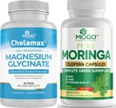 MOGO Pure Magnesium Glycinate e Moringa Cápsula - Superfood + Melhor Mineral