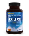 BioEmblem Antárctico Krill Oil Supplement 1000mg Oil Omega-3 com altos níveis de EPA + DHA, Astaxantina e Fosfolipídios