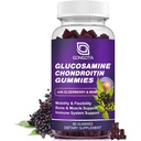 Glucosamina Condroitin Gummies - 2- Pack, Força extra 1500mg Glucosamina com HSH & Elderberry, Suporte de Flexibilidade, Melhor Cartilagem e Imune Suporte Suplemento para Homens e Mulheres - 60count (1 Pack)