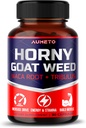 Horny Goat Weed Supplement com L-Arginina Tribulus Terrestris Maca Root Tongkat Ali - Energia masculina, força e suporte de memória (90 Contagem de 1))