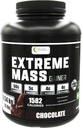 Massa extrema peso Gainer Muscle Builder, 10 lb (4.54 kg) com menos açúcar para treino intenso de treinamento feito de alta caloria Fortificado proteína de soro (chocolate)