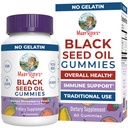 MaryRuth Orgânicos Black Seed Oil Gummies □ Black Cumin Seed Oil Supplement □ Tradicionalmente usado para o suporte imunológico e saúde cardiovascular Vegan □ Sem Gelatina