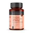 Ultra Puro Superba Krill Oil 500mg x 120 Cápsulas - Fonte em As Águas não poluídas da Antártida Fornecendo um rico suprimento de Astaxantina, Omega 3 e Vitamina D
